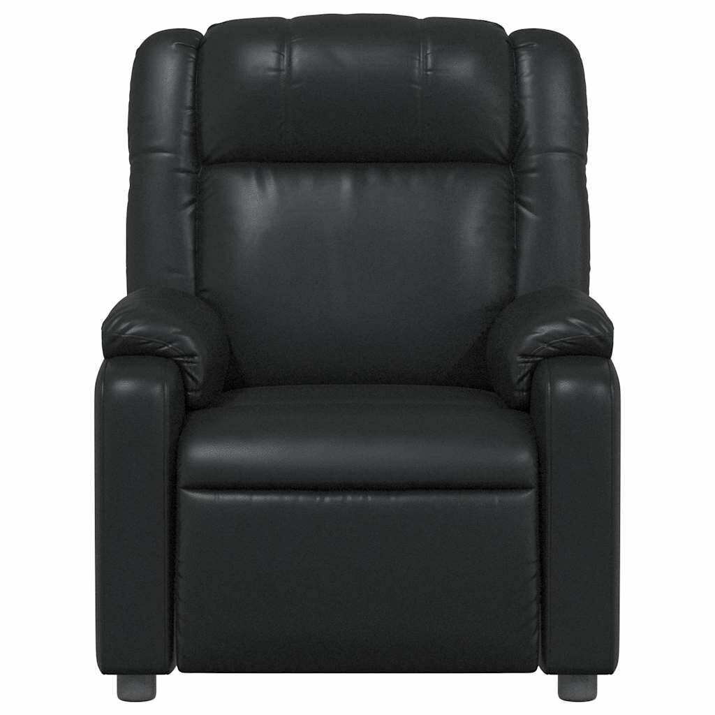 Massage Recliner Chair Black Faux Leather Price
