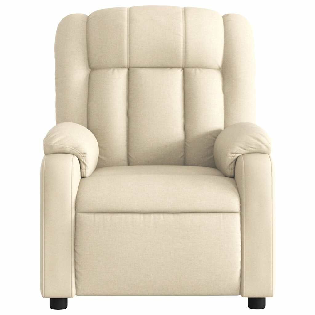 Massage Recliner Chair Cream Fabric Price