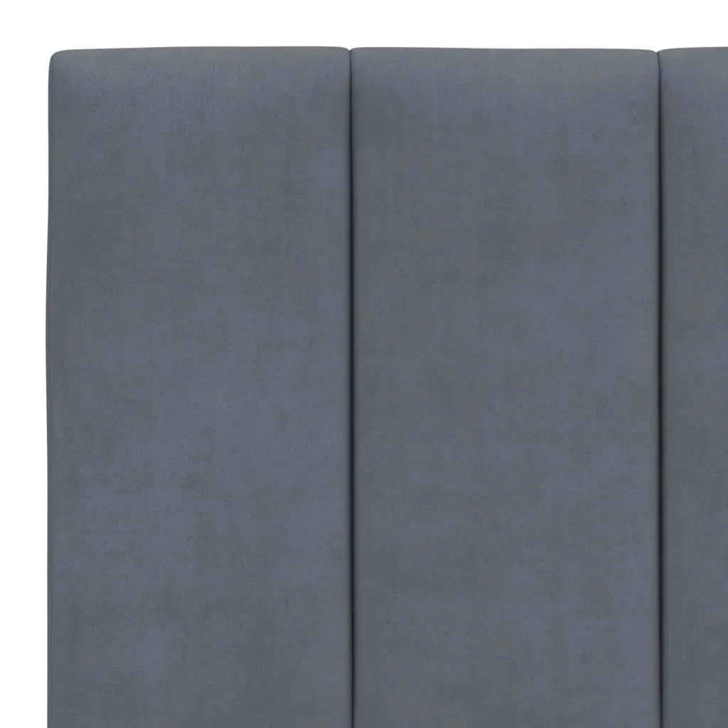 Headboard Cushion "Hanko" Dark Grey 152 cm Queen Velvet Price