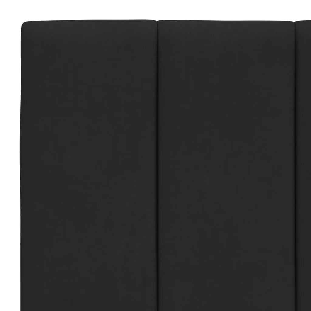 Headboard Cushion "Hanko" Black 107 cm King Single Velvet Price