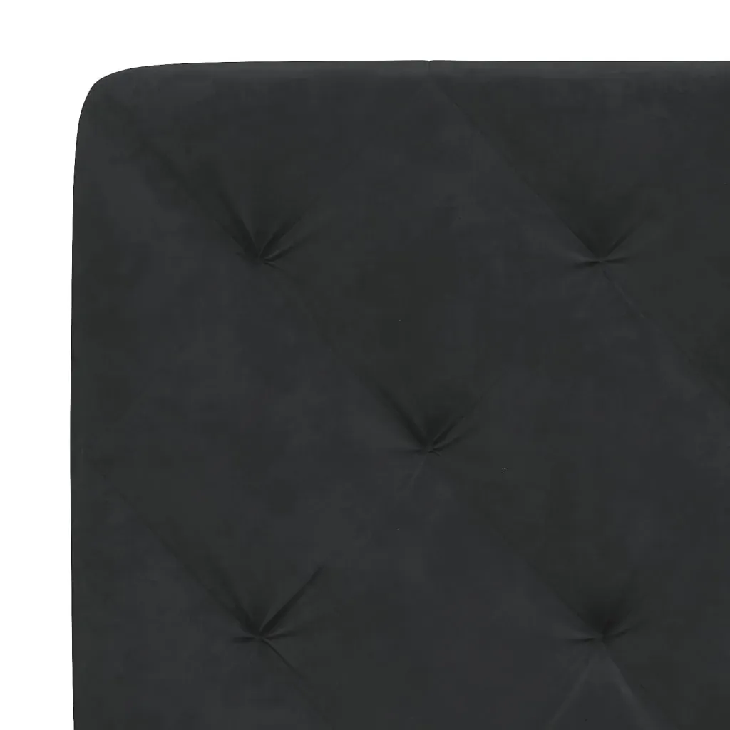 Headboard Cushion Black 180 cm Velvet Price