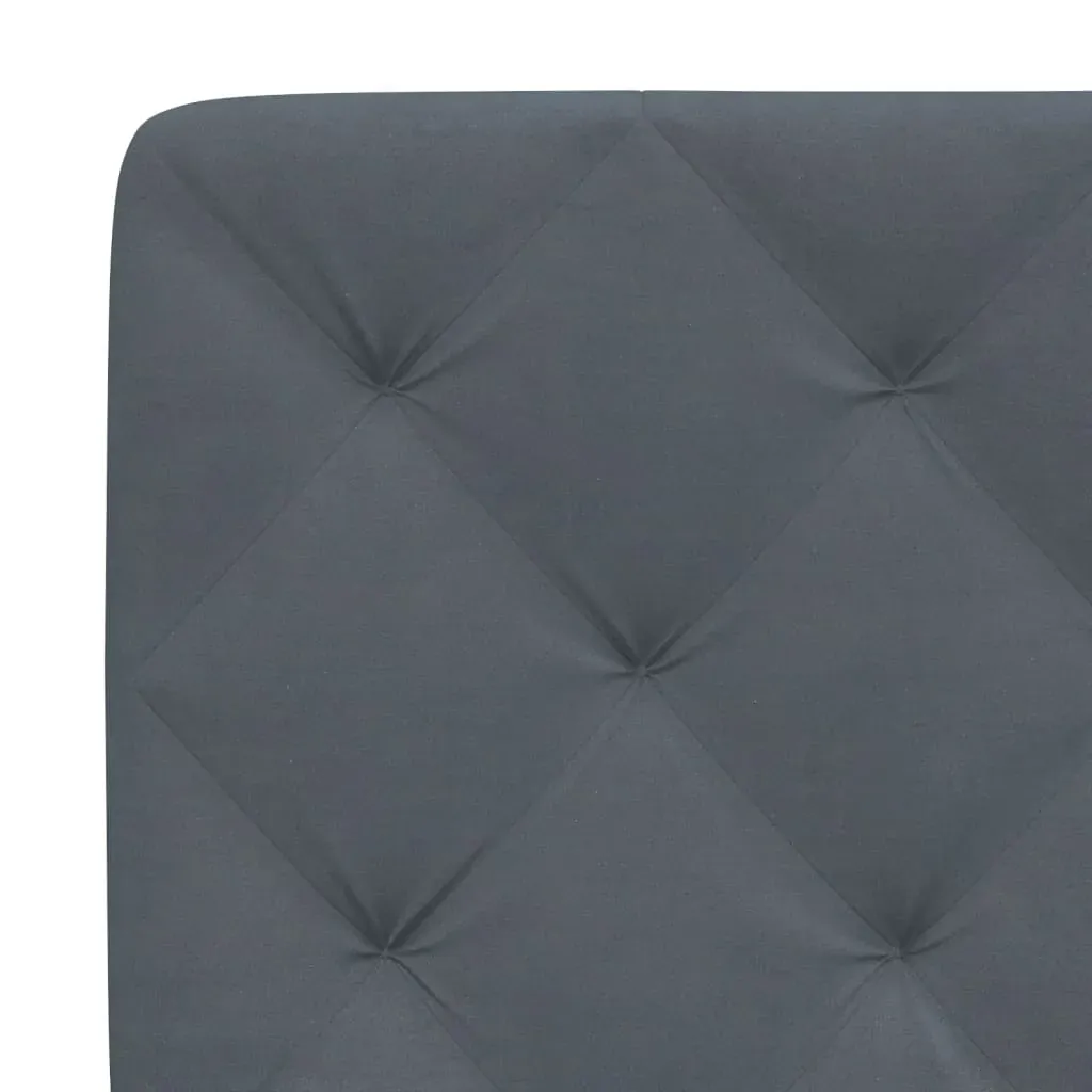 Headboard Cushion Dark Grey 152 cm Queen Velvet Price