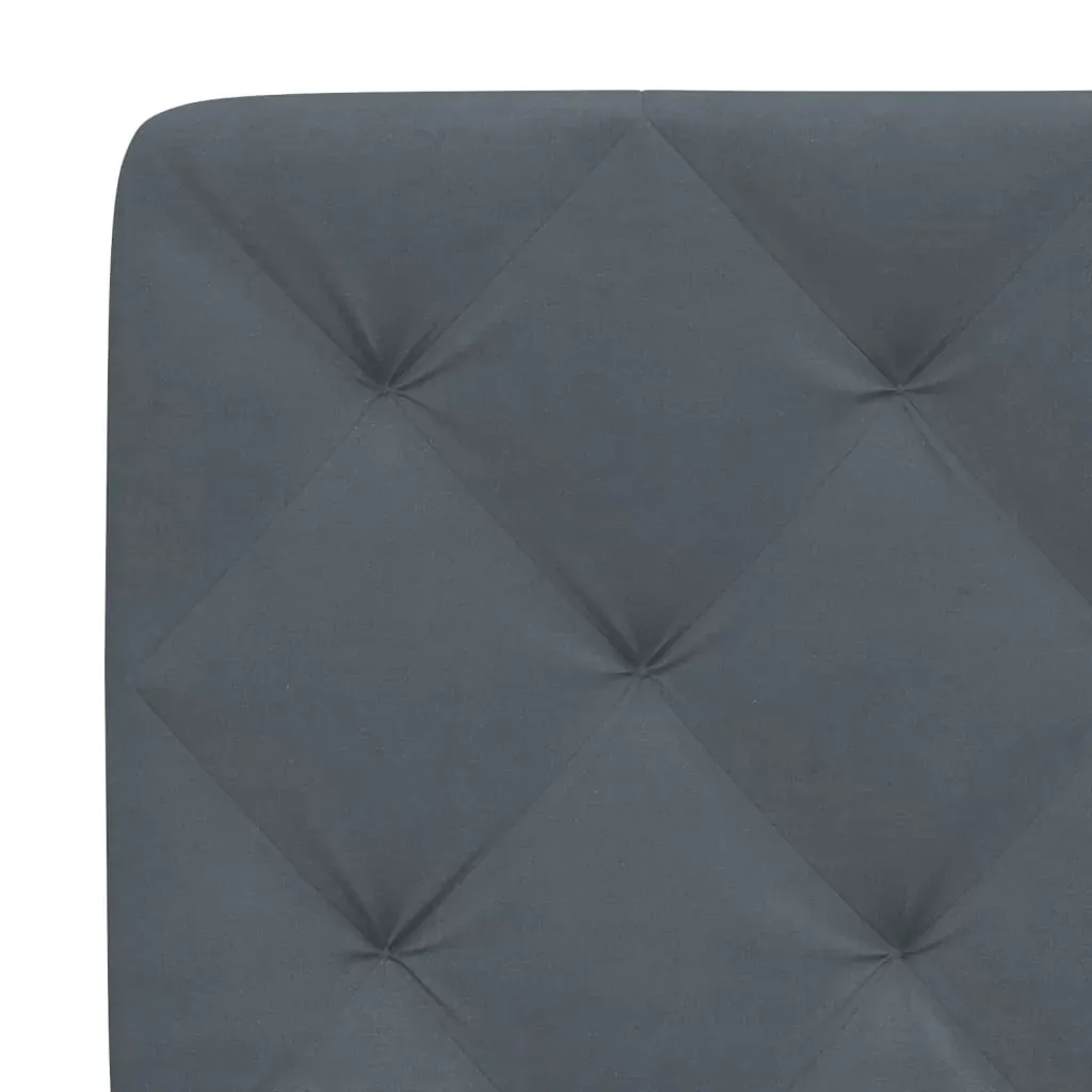 Headboard Cushion Dark Grey 107 cm King Single Velvet Price