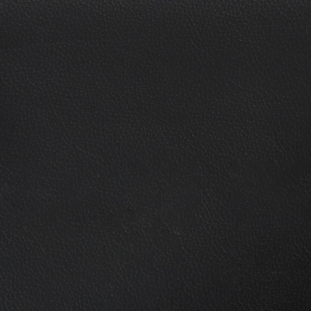 Headboard Cushion Black and White 90 cm Faux Leather Price