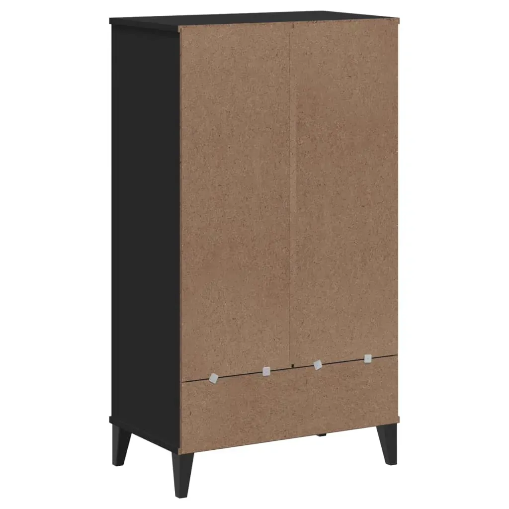 Shoe Cabinet VIKEN Black Engineered Wood Price