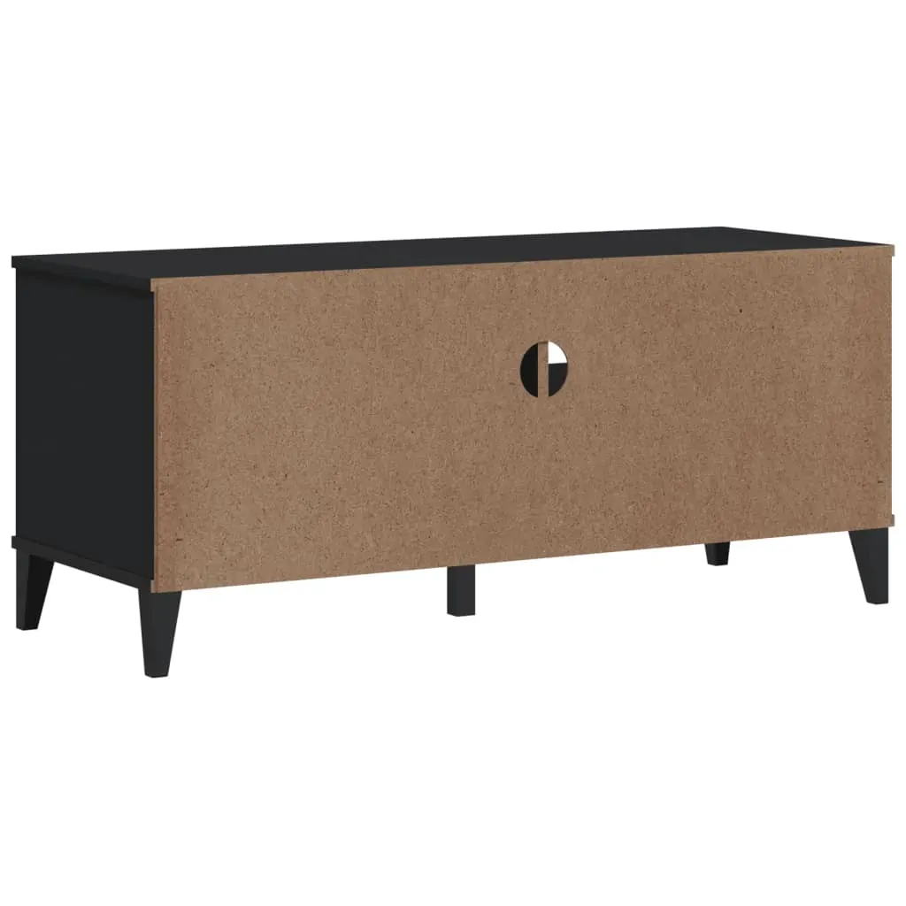 TV Cabinet VIKEN Black Engineered Wood Price