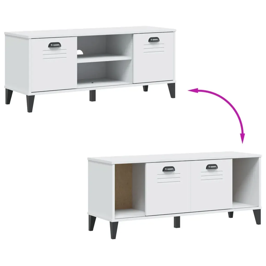 Shoe Bench VIKEN White 106x35x45 cm Engineered Wood Price