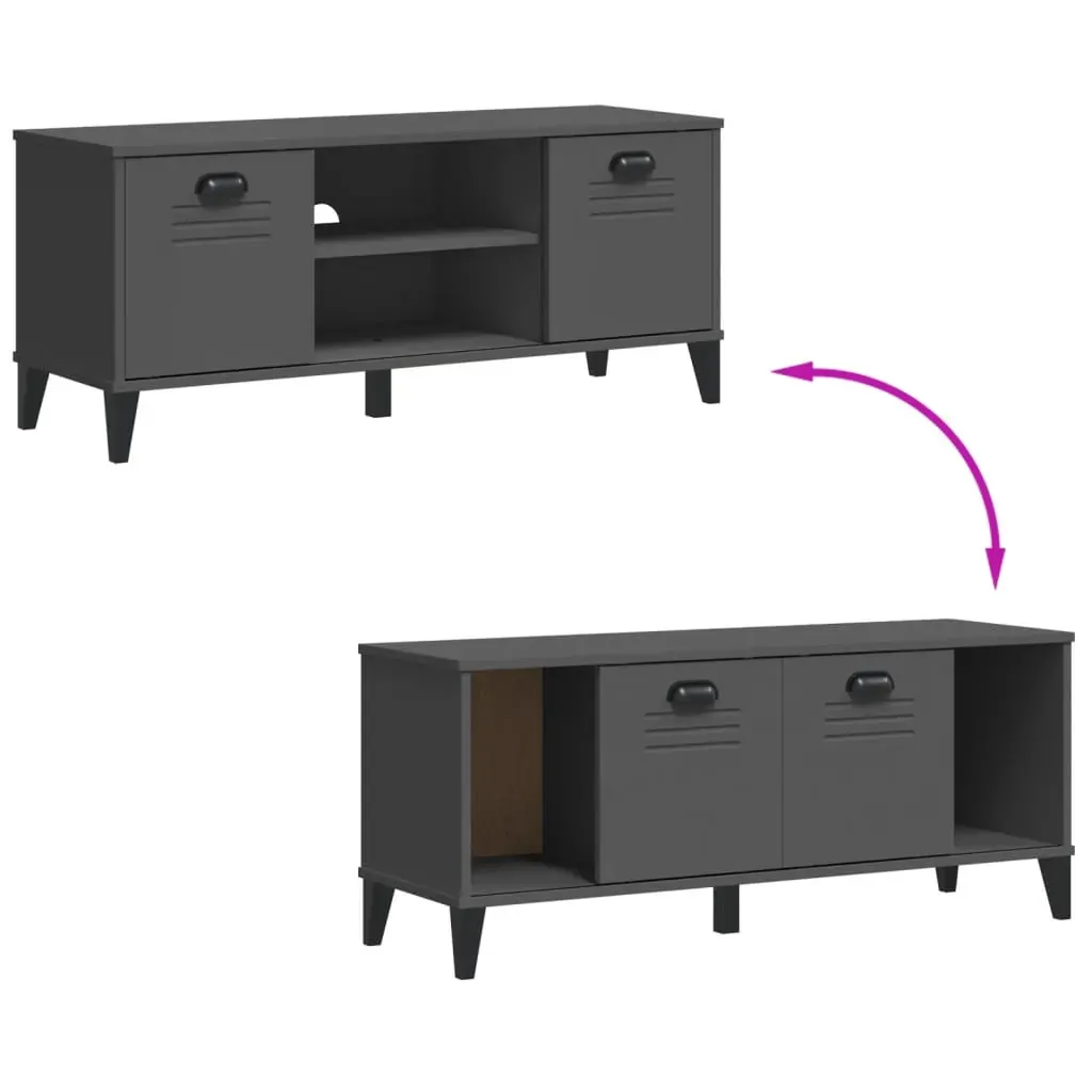 Shoe Bench VIKEN Anthracite Grey 106x35x45 cm Engineered Wood Price