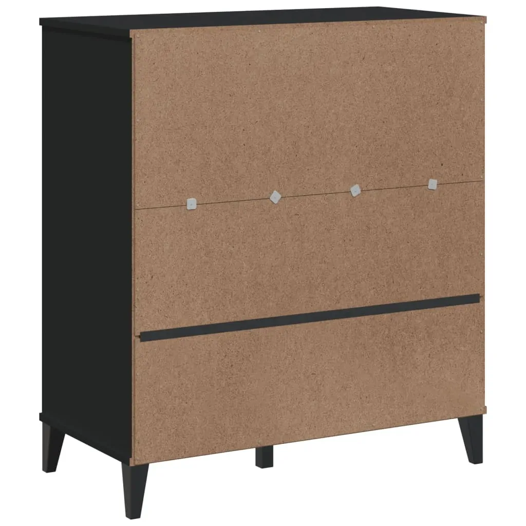 Bookcase VIKEN Black 80x40x90 cm Engineered Wood Price