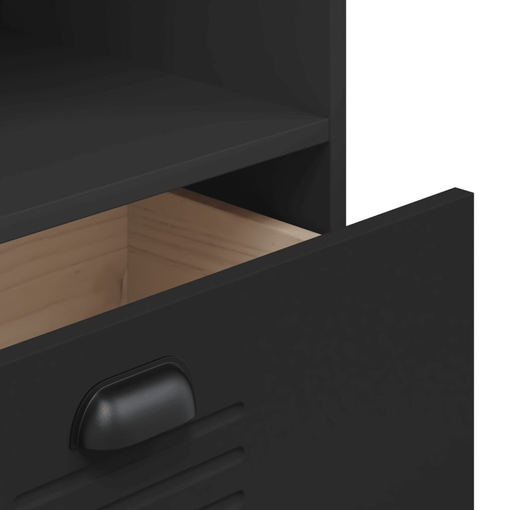 Bookcase VIKEN Black 60x35x123 cm Engineered Wood Price