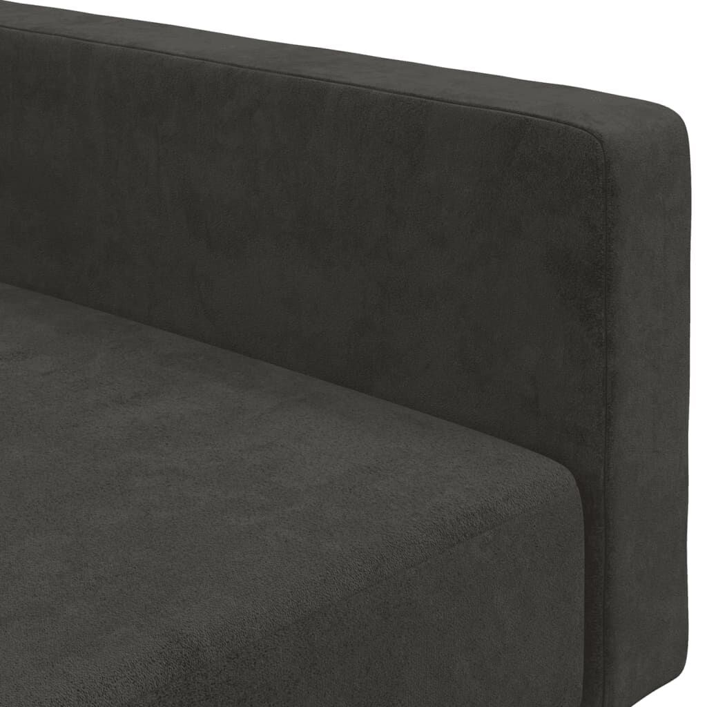 2-Seater Sofa Bed Dark Grey Velvet Price