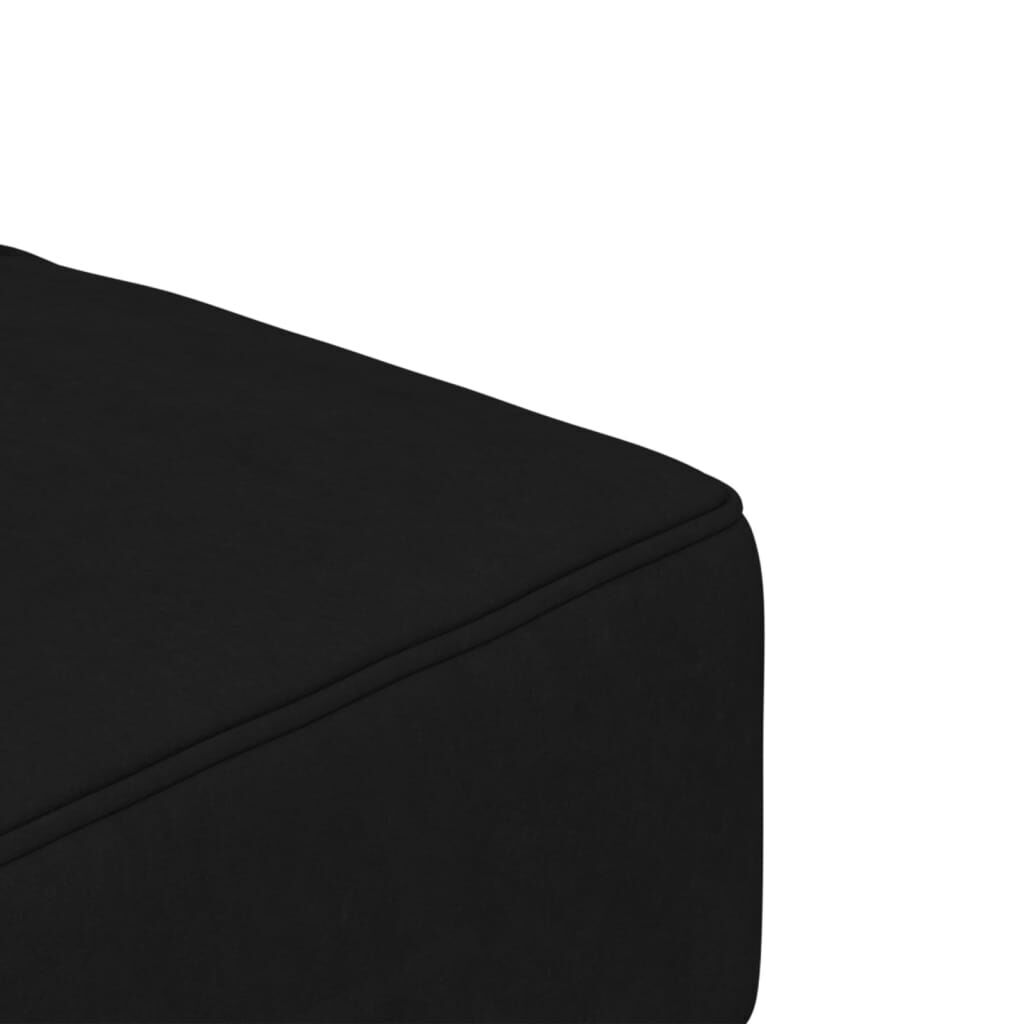 2-Seater Sofa Bed with Two Pillows Black Velvet Price