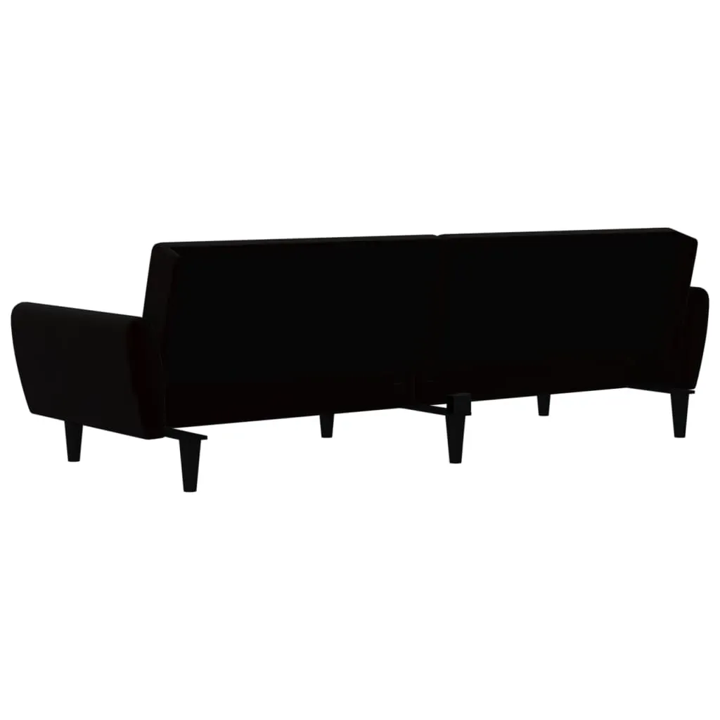 2-Seater Sofa Bed Black Velvet Price