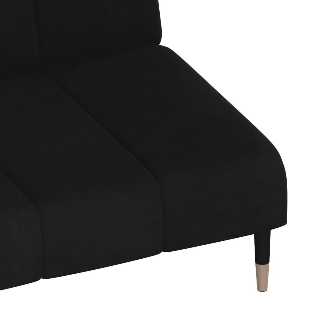 2-Seater Sofa Bed Black Velvet Price