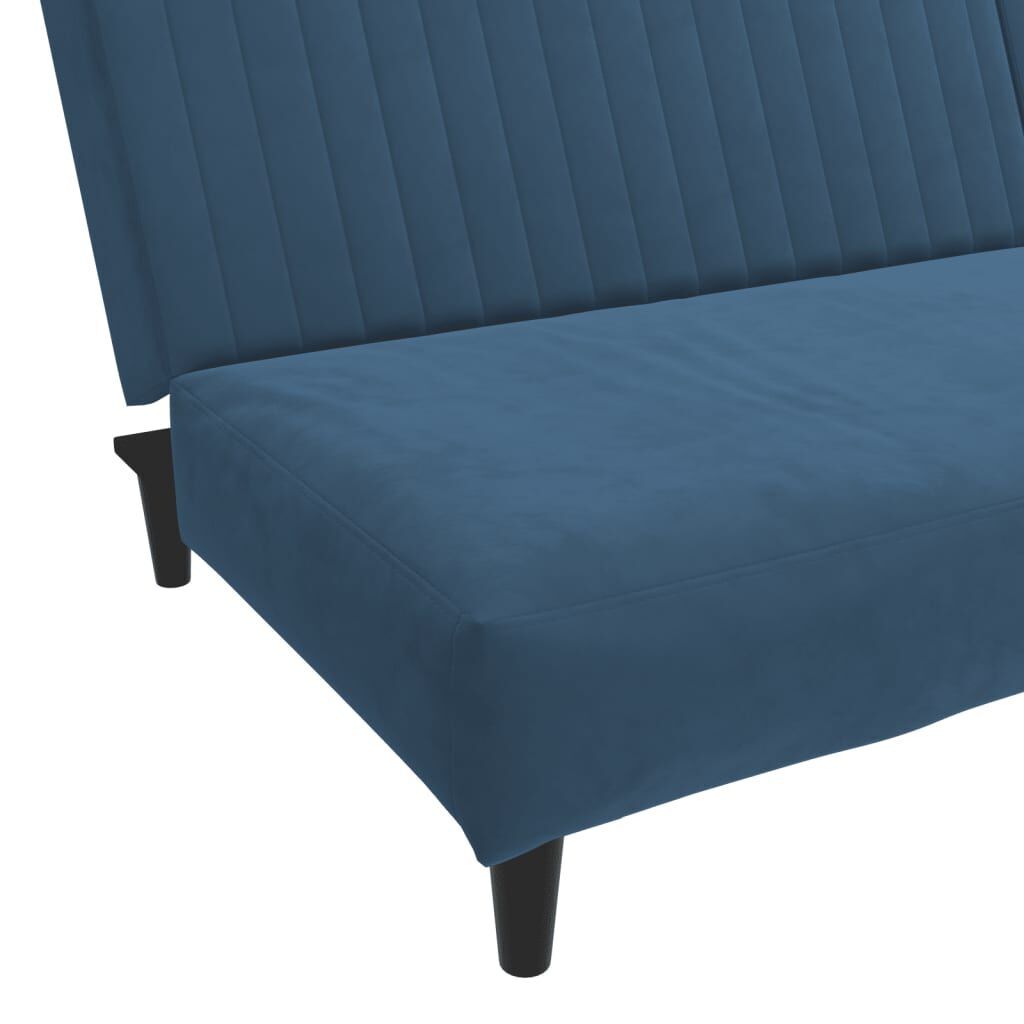 2-Seater Sofa Bed Blue Velvet Price