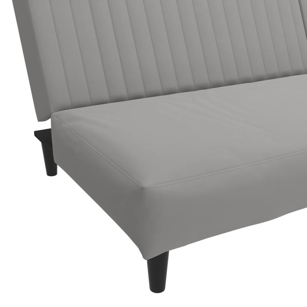 2-Seater Sofa Bed Light Grey Velvet Price