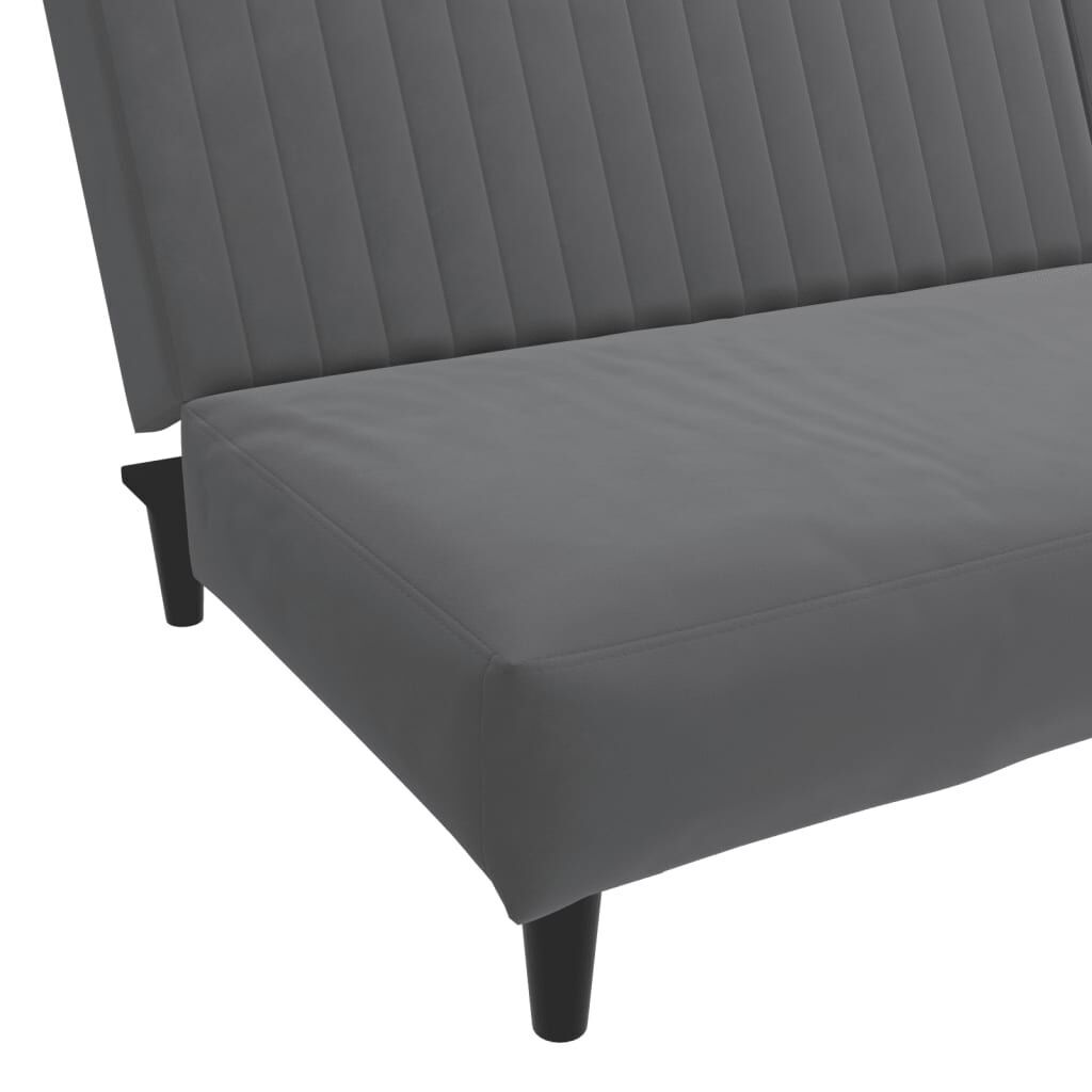 2-Seater Sofa Bed Dark Grey Velvet Price