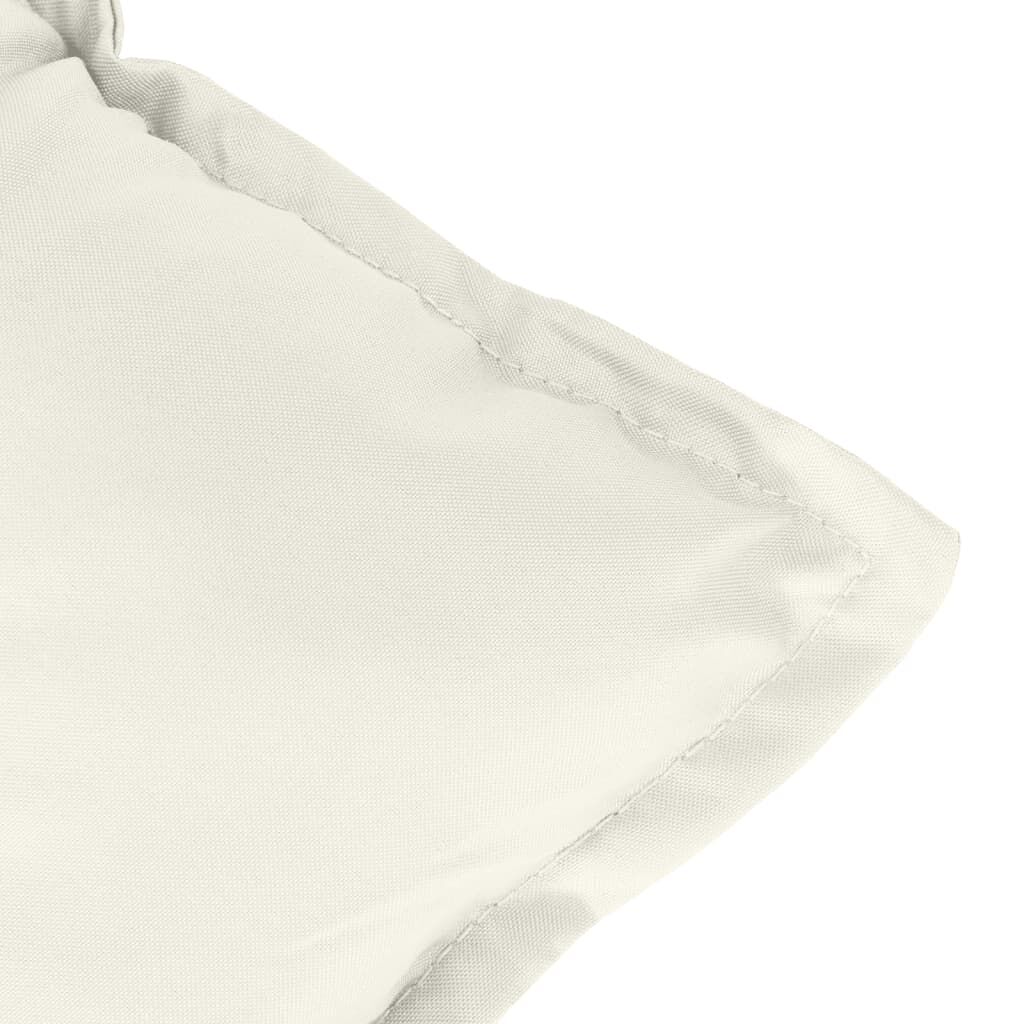 Garden Bench Cushions 2 pcs Melange Cream 100x50x7 cm Fabric Price