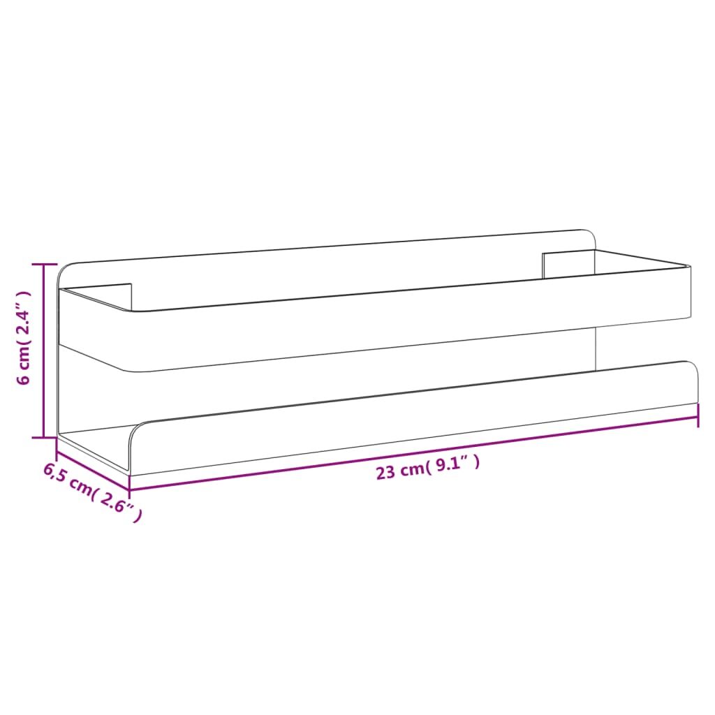 Shower Shelf 23x6.5x6 cm Brushed 304 Stainless Steel Price