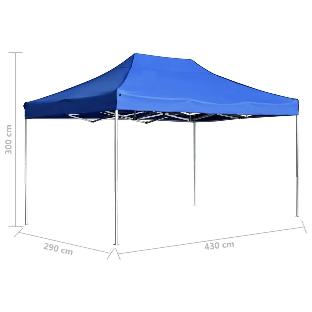 Professional Folding Party Tent Aluminium 4.5x3 m Blue Price
