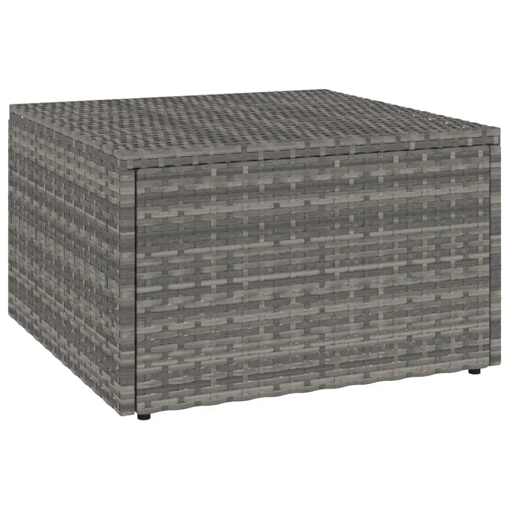 3 Piece Garden Lounge Set with Cushions Poly Rattan Grey Price