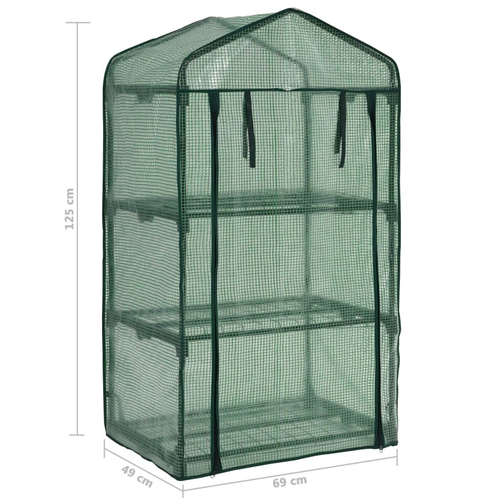 3-Tier Mini Greenhouse 69x49x125 cm Price