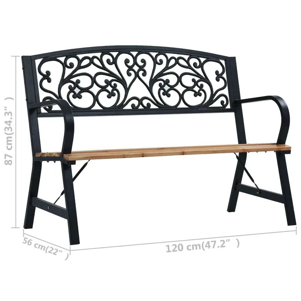 Garden Bench 120 cm Wood Price
