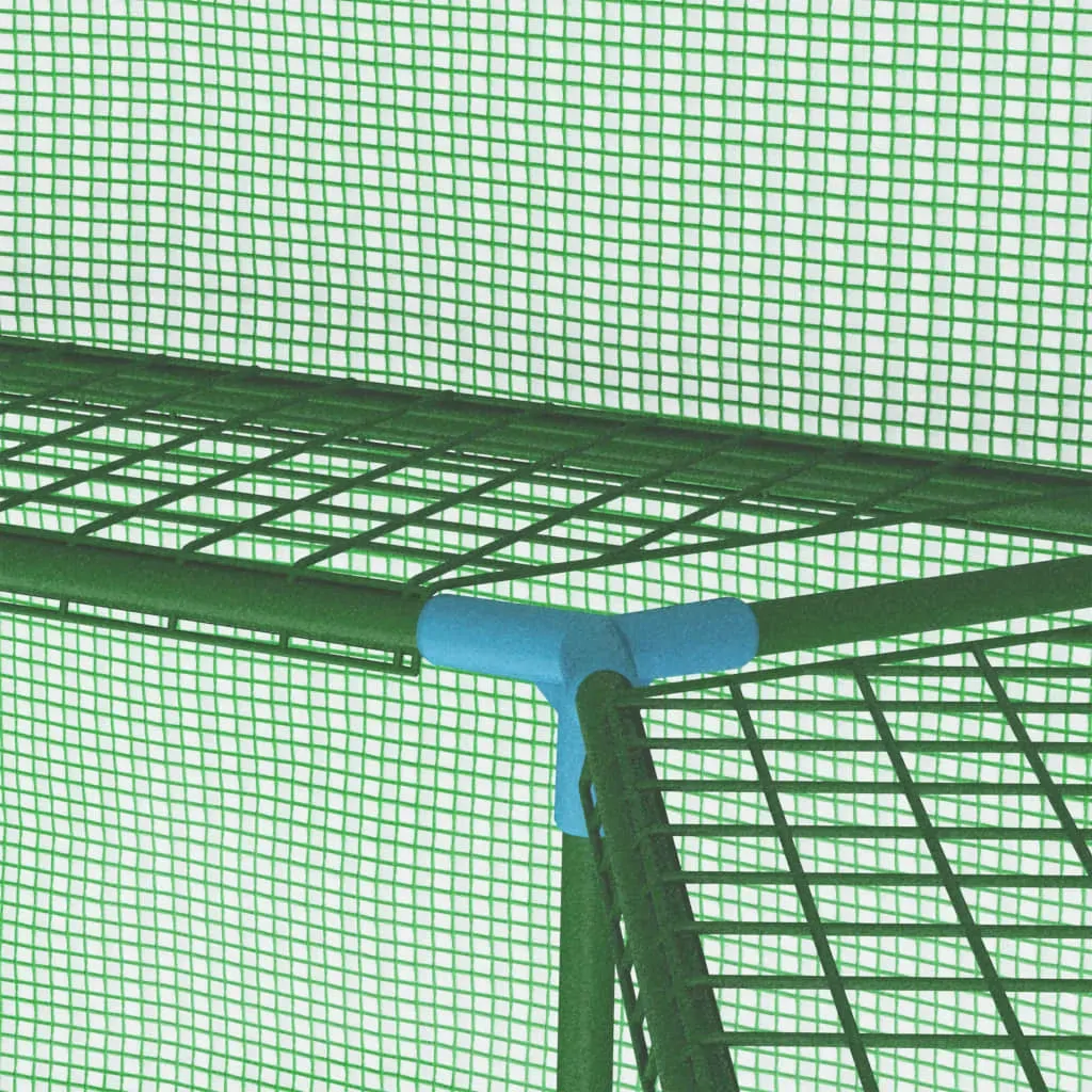 Greenhouse with Shelves Steel 227x223 cm Price