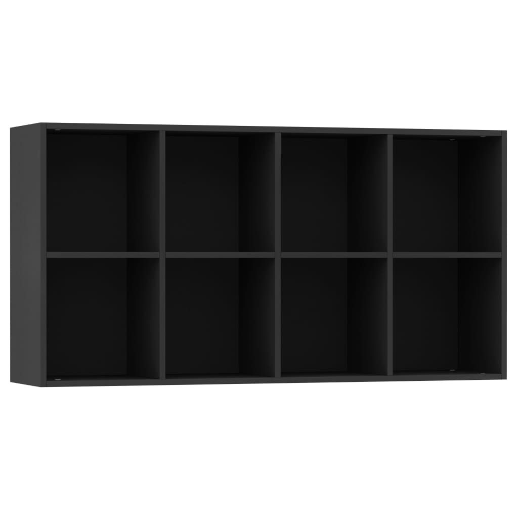 Book Cabinet/Sideboard Black 66x30x130 cm Engineered Wood Price