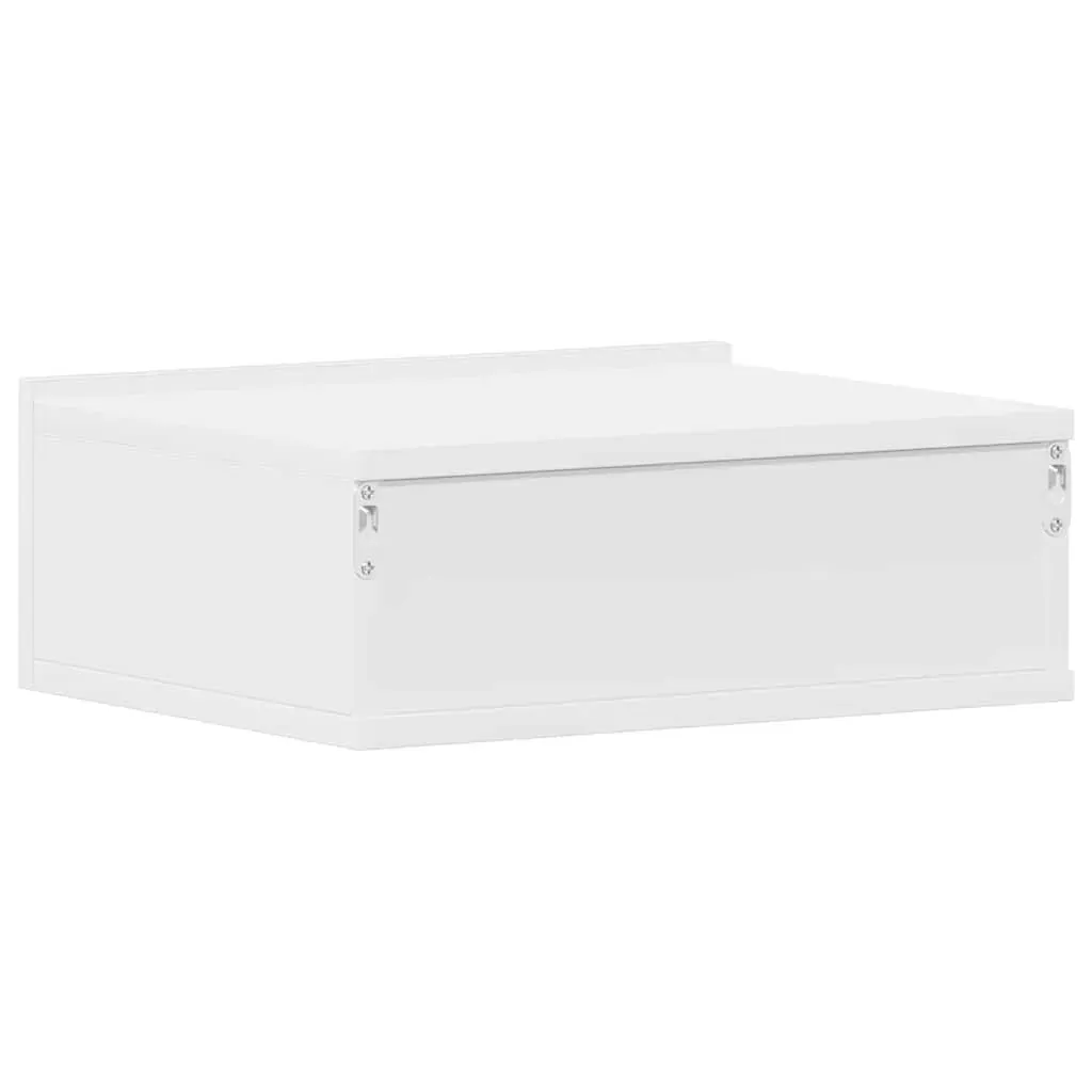 Floating Nightstand White 40x30x15cm Engineered Wood Price