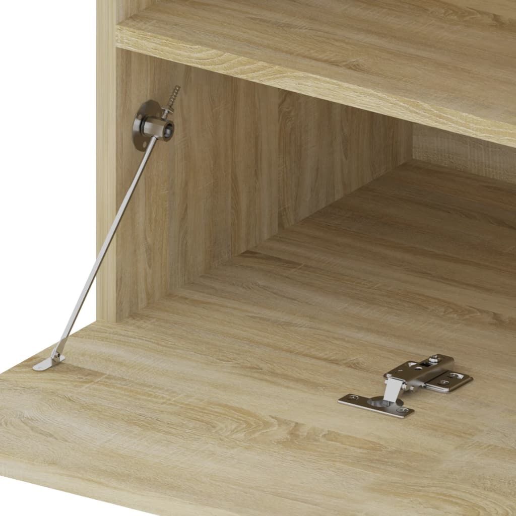 TV Cabinet with LED Lights Sonoma Oak 75x35x40 cm Price