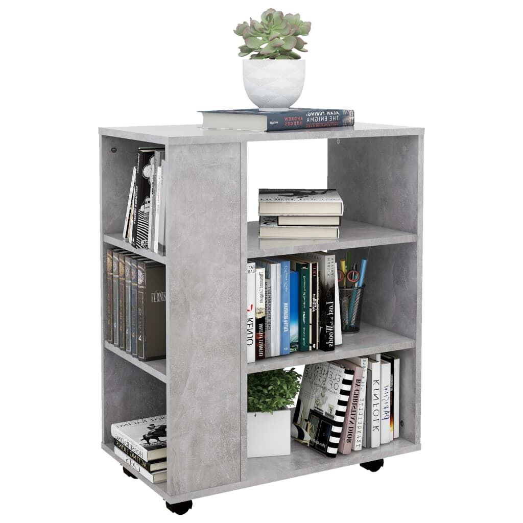 Rolling Cabinet Concrete Grey 60x35x75 cm Engineered Wood Price