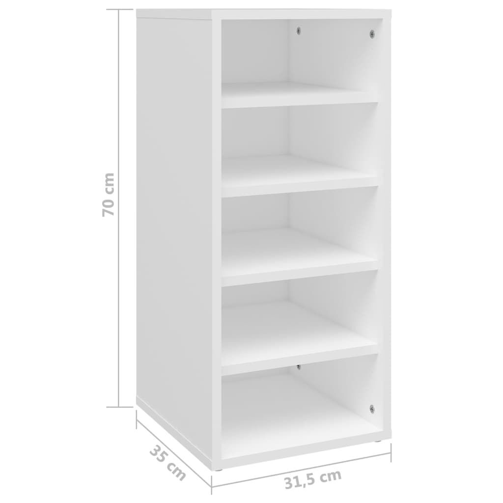 Shoe Cabinets 2 pcs White 31.5x35x70 cm Engineered Wood Price