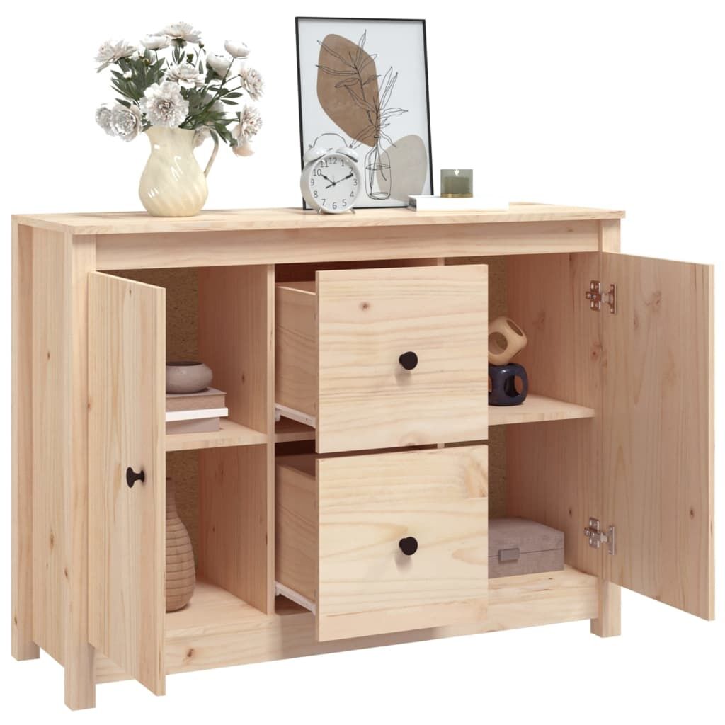 Sideboard 100x35x74 cm Solid Wood Pine Price
