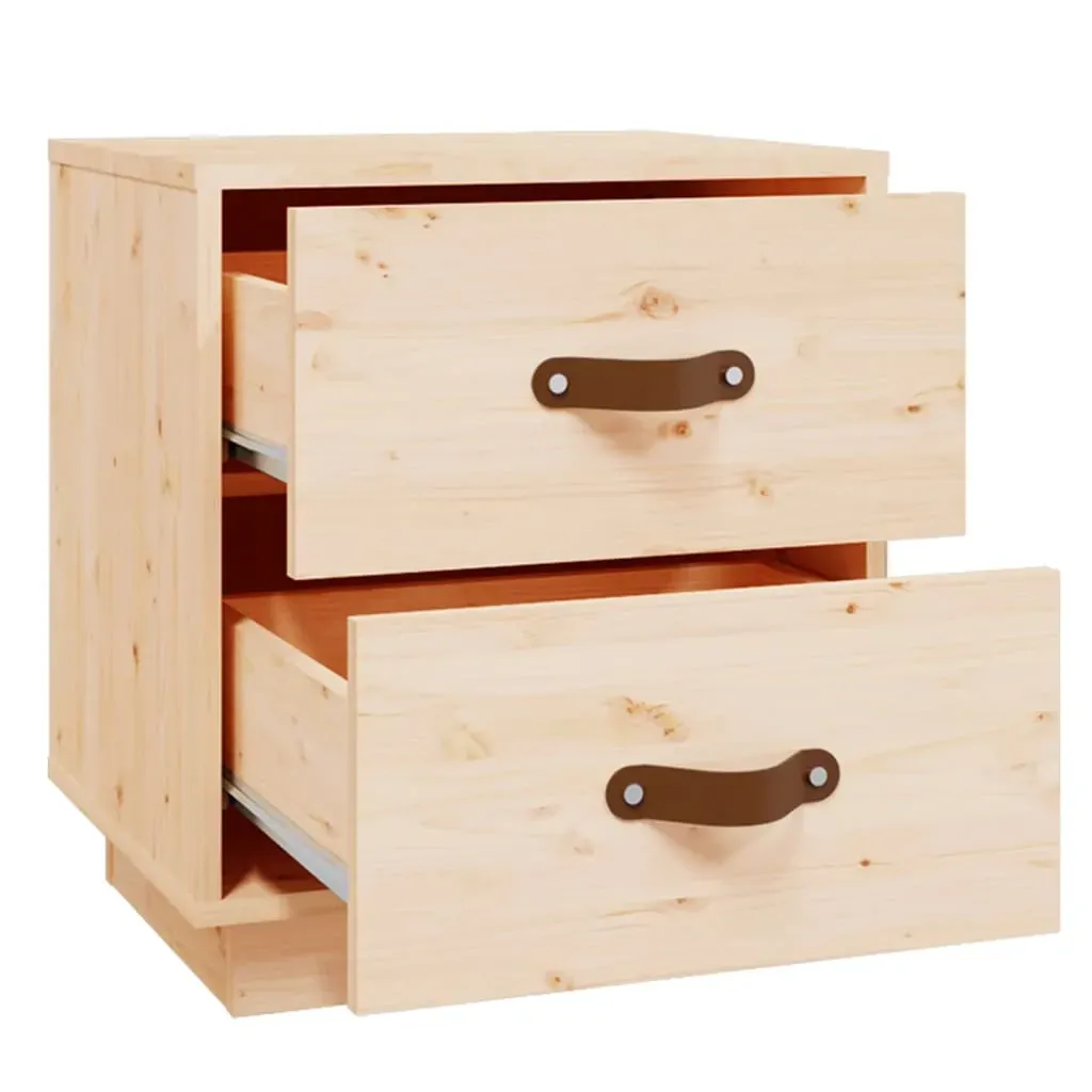 Bedside Cabinets 2 pcs 40x34x45 cm Solid Wood Pine Price