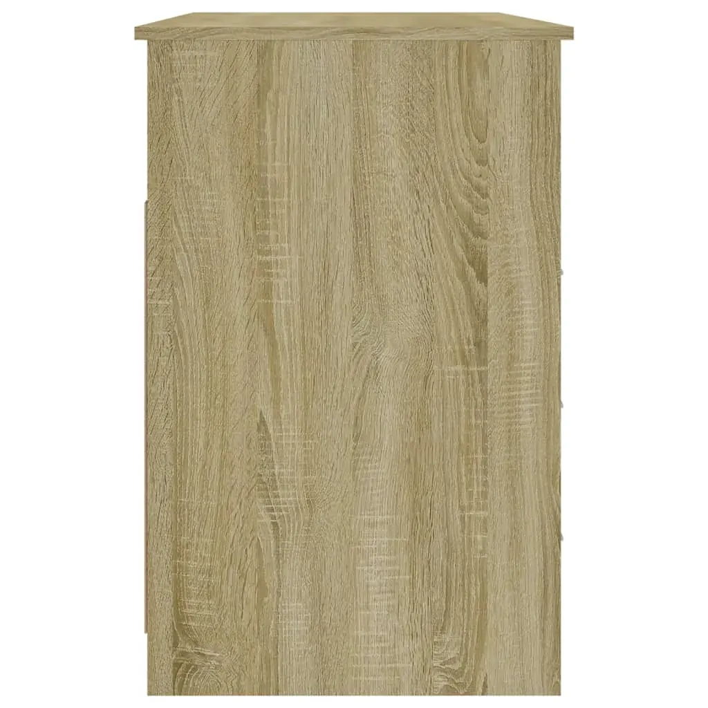 Desk with Drawers Sonoma Oak 102x50x76 cm Engineered Wood Price