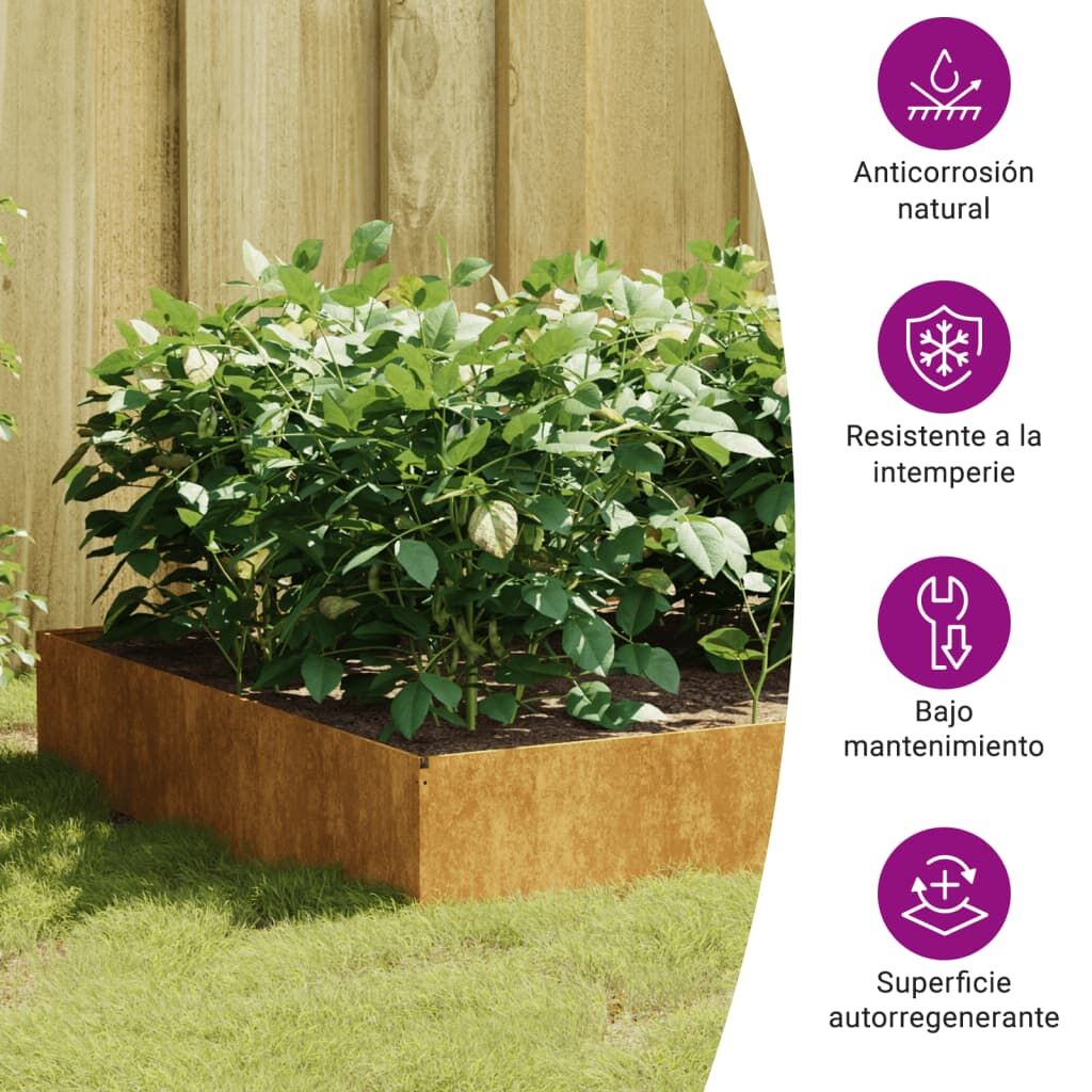 Garden Raised Bed 100x100x33.5 cm Corten Steel Price