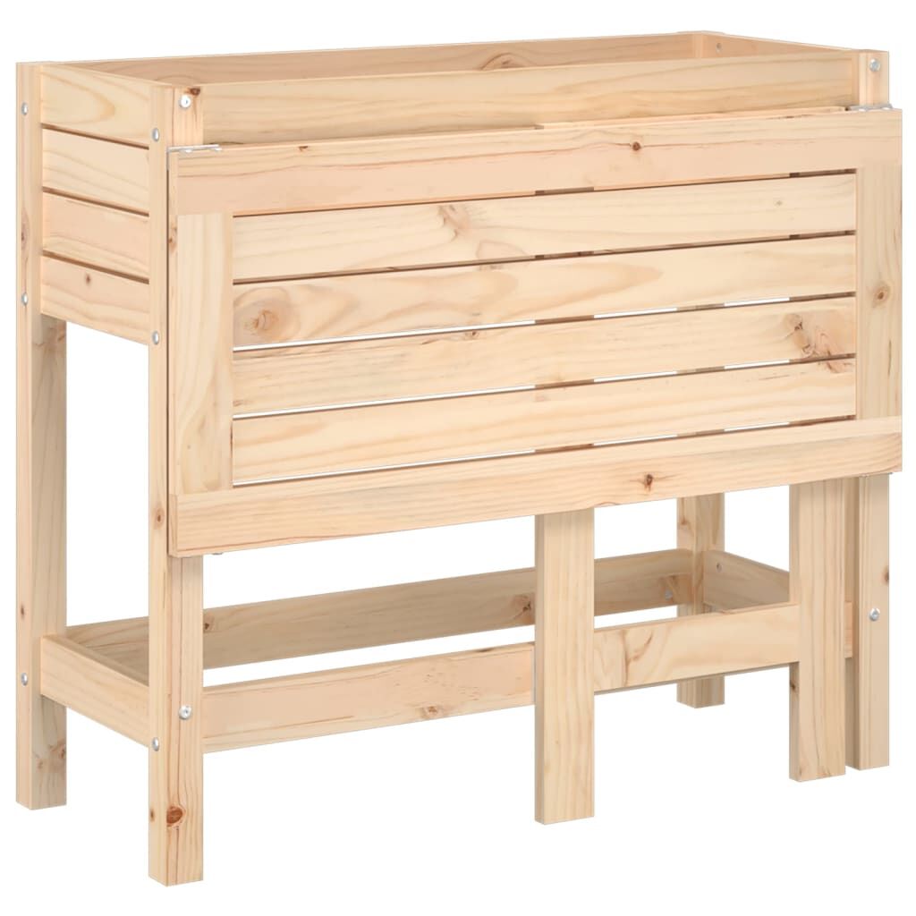 Garden Planter with Folding Tabletop Solid Wood Pine Price