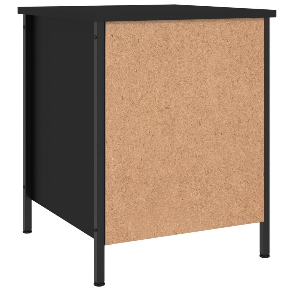 Bedside Cabinets 2 pcs Black 40x42x50 cm Engineered Wood Price