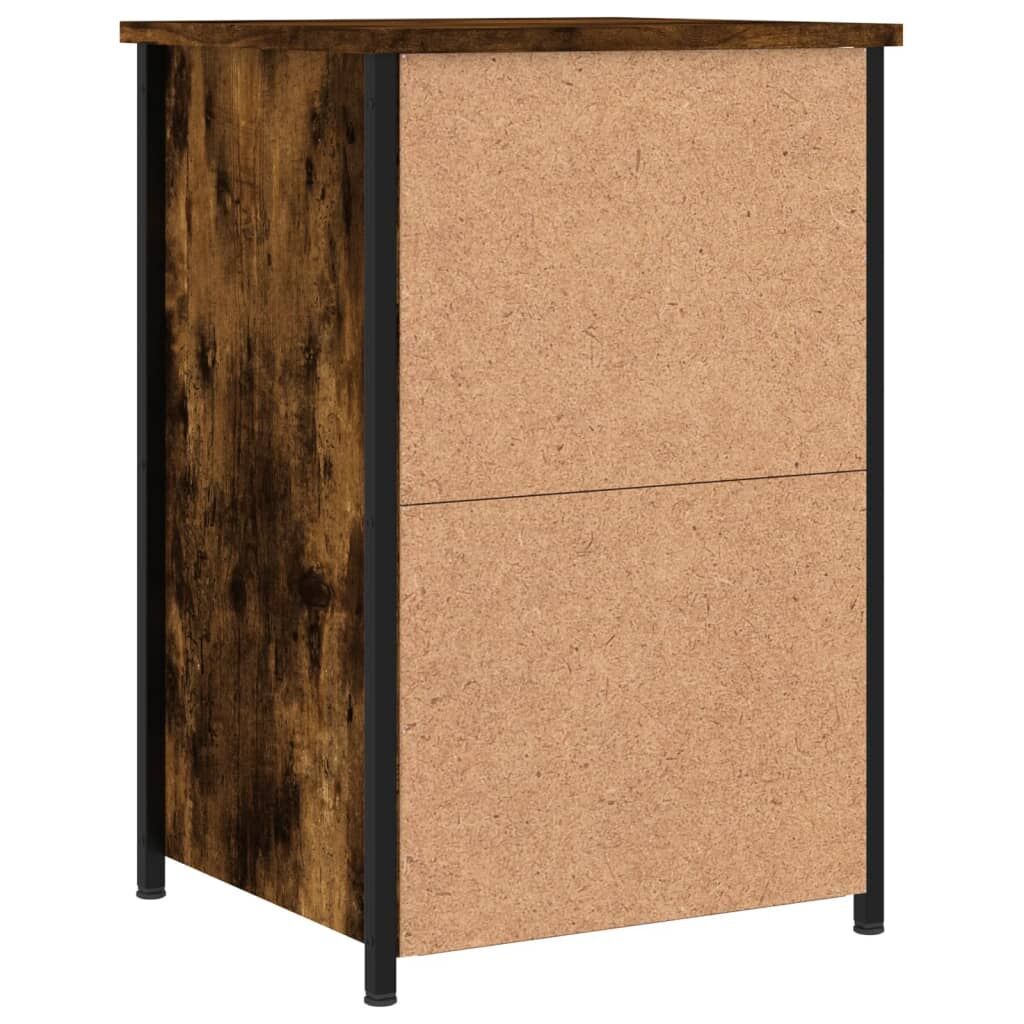 Bedside Cabinets 2 pcs Smoked Oak 40x36x60 cm Engineered Wood Price