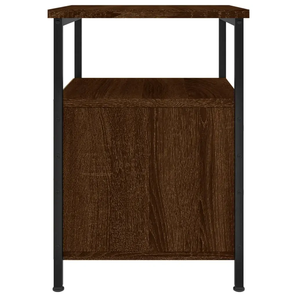Bedside Cabinets 2 pcs Brown Oak 34x35.5x50 cm Engineered Wood Price