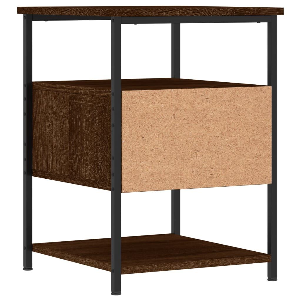 Bedside Cabinets 2 pcs Brown Oak 40x42x56 cm Engineered Wood Price