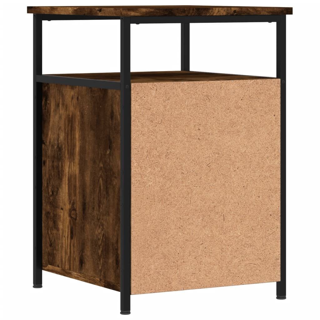 Bedside Cabinets 2 pcs Smoked Oak 40x42x60 cm Engineered Wood Price