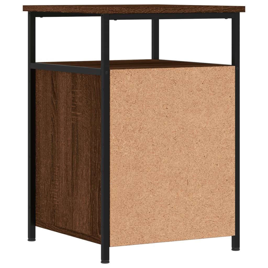 Bedside Cabinets 2 pcs Brown Oak 40x42x60 cm Engineered Wood Price