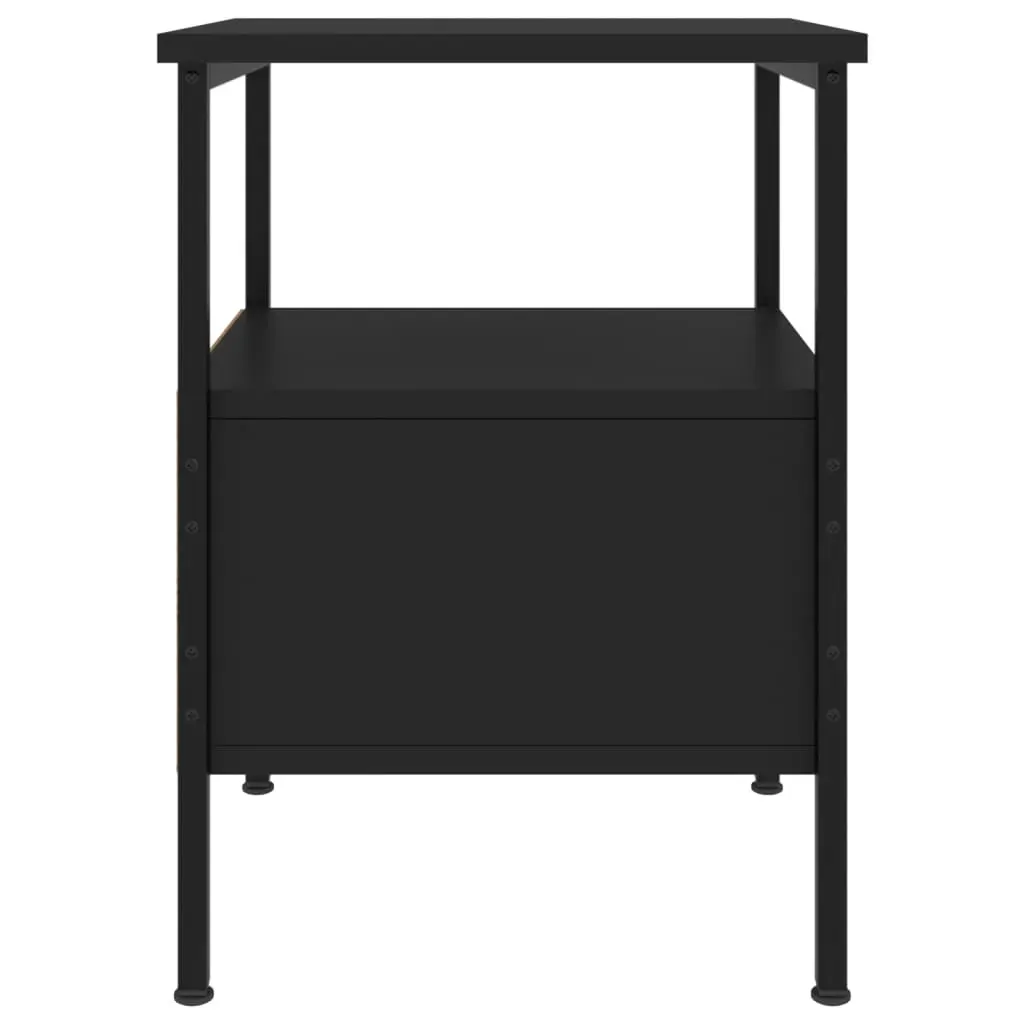 Bedside Cabinets 2 pcs Black 34x36x50 cm Engineered Wood Price
