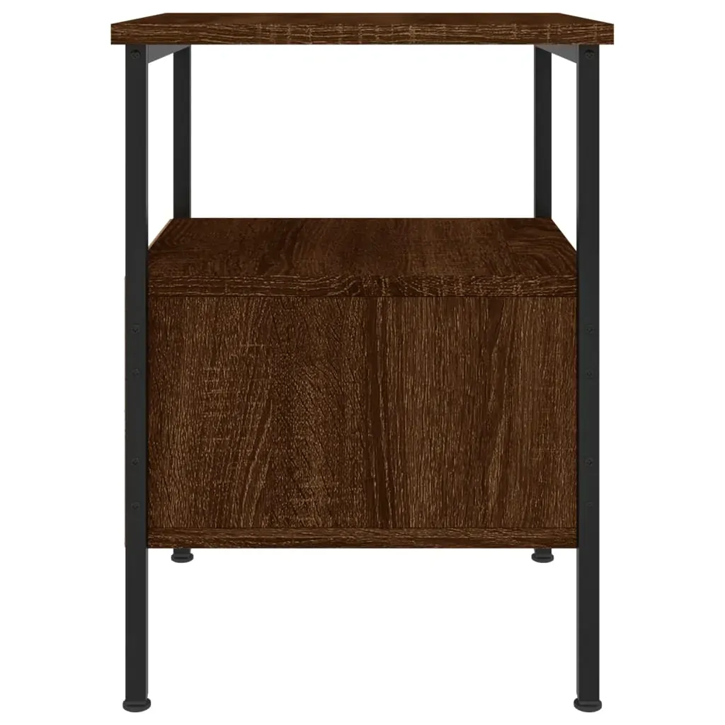 Bedside Cabinets 2 pcs Brown Oak 34x36x50 cm Engineered Wood Price