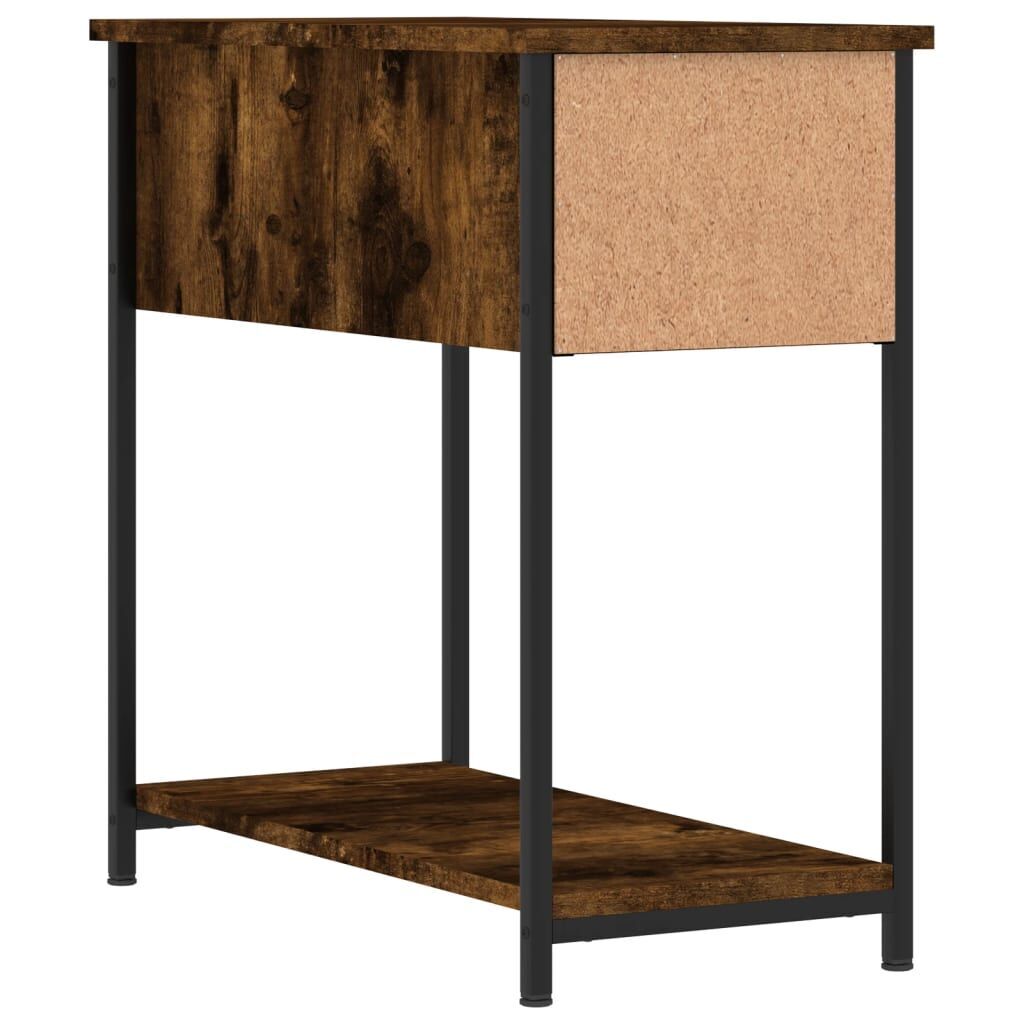 Bedside Cabinets 2 pcs Smoked Oak 30x60x60 cm Engineered Wood Price