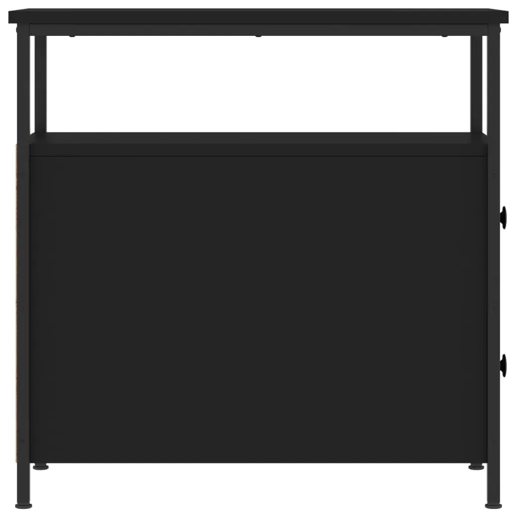 Bedside Cabinets 2 pcs Black 30x60x60 cm Engineered Wood Price