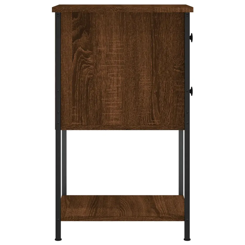 Bedside Cabinets 2 pcs Brown Oak 32x42x70 cm Engineered Wood Price