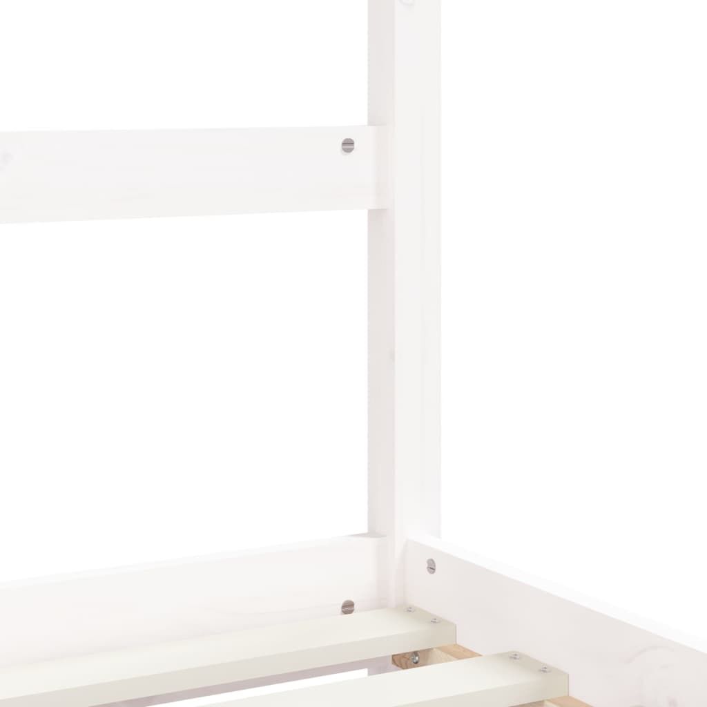 Kids Bed Frame with Drawers White 90x190 cm Solid Wood Pine Price